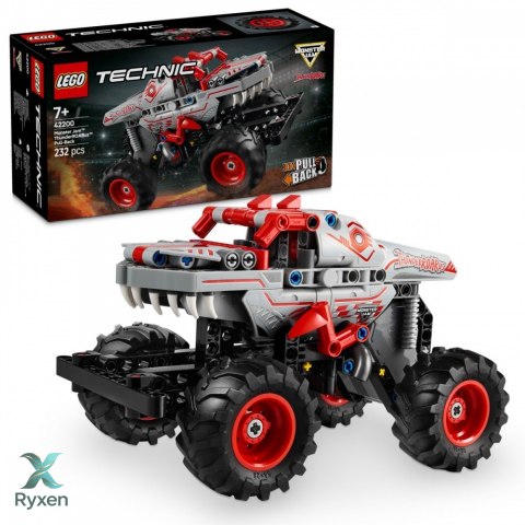 Klocki technic 42200 monster jam thunderroarus z napędem typu pull-back LEGO