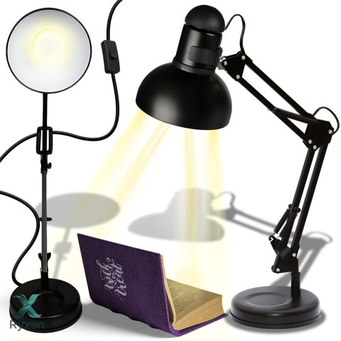 Lampka na biurko biurkowa lampa nocna kreślarska regulowana uchwyt e27 led RTO