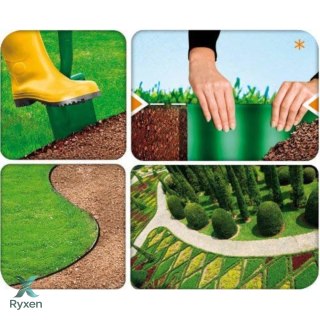 Obrzeże ogrodowe faliste 20cm x 9m Cellfast zielone CELLFAST