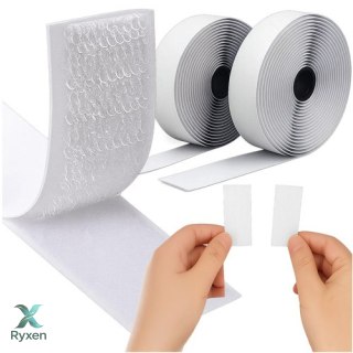 Rzep samoprzylepny biały 5m x 2,5cm Ruhhy 25999 RUHHY