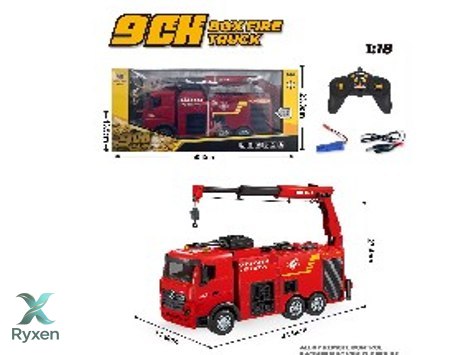 Wóz Strażacki z Dźwigiem i Armatką Wodną Zdalnie Sterowany RC Huina 1:18 BESTTOYS