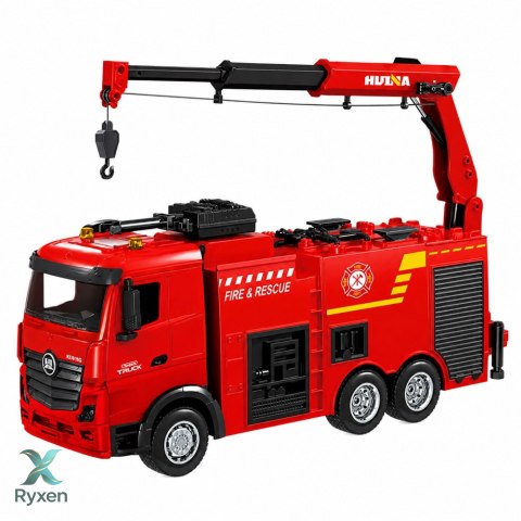 Wóz Strażacki z Dźwigiem i Armatką Wodną Zdalnie Sterowany RC Huina 1:18 BESTTOYS