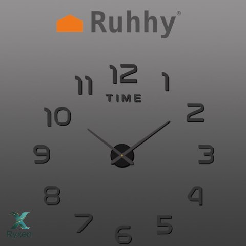Zegar ścienny DIY Ruhhy RUHHY