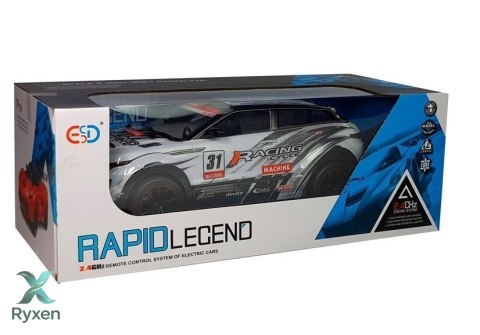 Auto Rajdowe Wyścigowe Sportowe Zdalnie Sterowane RC 1:10 Białe LEAN TOYS