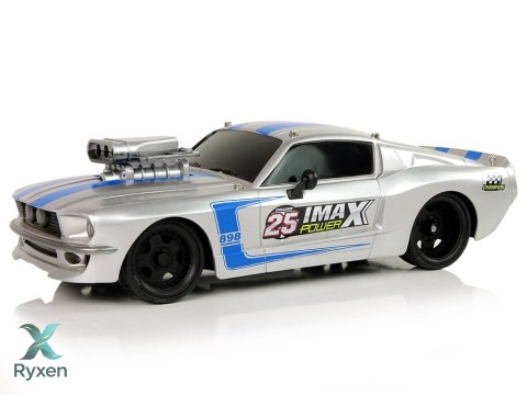 Auto Sportowe R/C 1:16 Srebrne Niebieskie Pasy Pilot LEAN TOYS