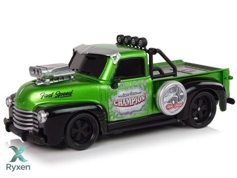 Auto Zdalnie Sterowane 1:18 Zielone Pick-up LEAN TOYS