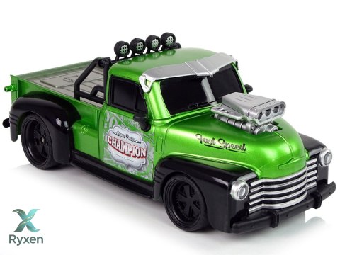 Auto Zdalnie Sterowane 1:18 Zielone Pick-up LEAN TOYS