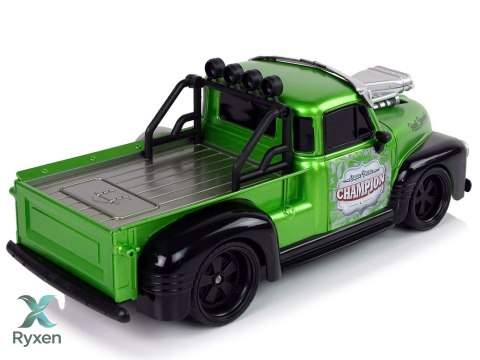 Auto Zdalnie Sterowane 1:18 Zielone Pick-up LEAN TOYS