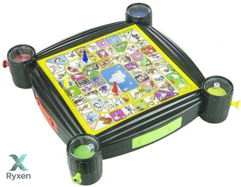 Zestaw Gier Planszowych 7w1 Warcaby Chińczyk Węże i Drabiny Tryktrak Ludo LEAN TOYS