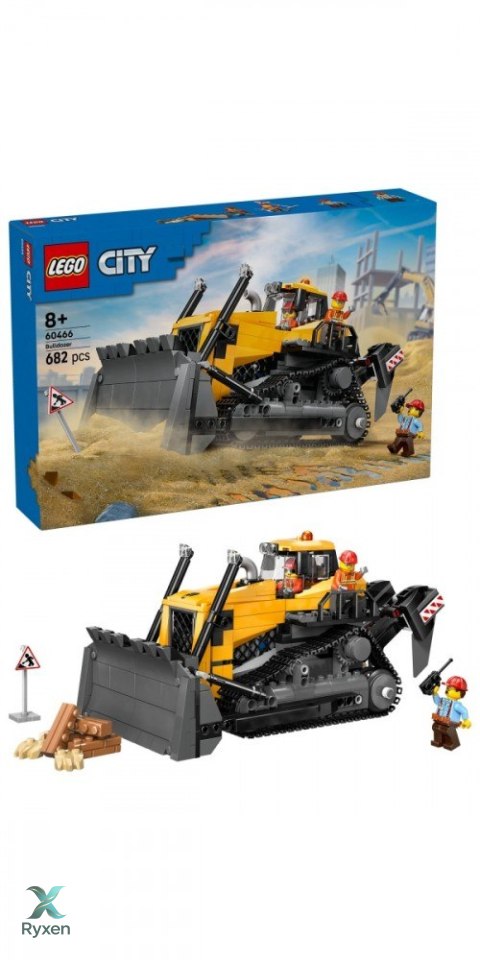 Klocki city 60466 Żółty buldożer z ładowarką LEGO