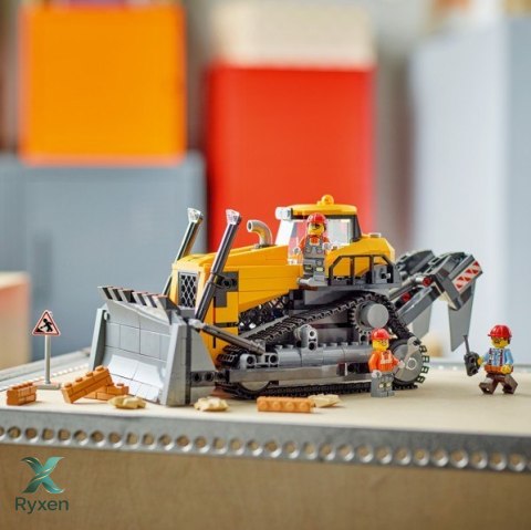 Klocki city 60466 Żółty buldożer z ładowarką LEGO