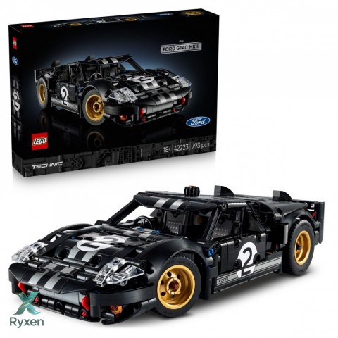 Klocki technic 42223 samochód wyścigowy 1966 ford gt40 mkii LEGO