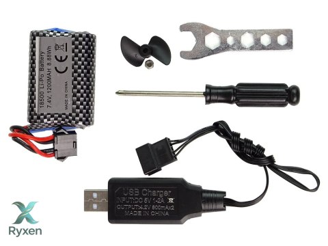 Motorówka R/C 2,4G Czerwona 20-25 km/h LEAN TOYS