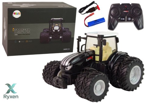 Traktor Zdalnie Sterowany R/C Czarny 2,4G Metal LEAN TOYS