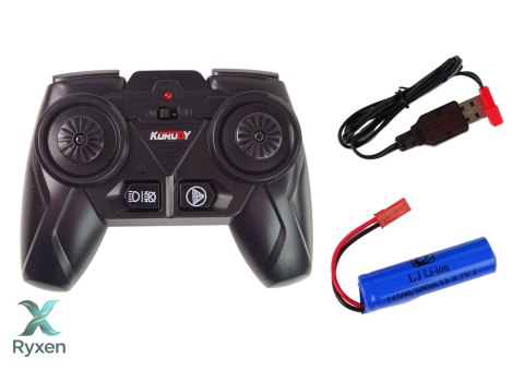 Traktor Zdalnie Sterowany R/C Czarny 2,4G Metal LEAN TOYS