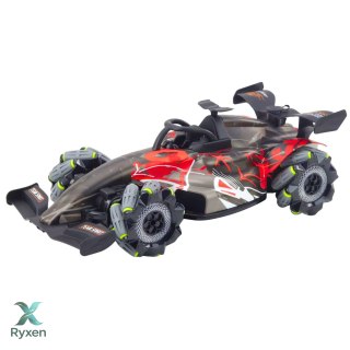 Wyścigówka Zdalnie Sterowana RC 1:10 Światła Dźwięki Para Wodna Czerwona LEAN TOYS
