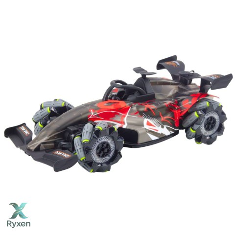 Wyścigówka Zdalnie Sterowana RC 1:10 Światła Dźwięki Para Wodna Czerwona LEAN TOYS