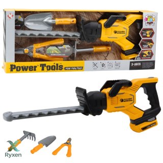 Zestaw Ogrodniczy Dla Dzieci Nożyce Elektryczne Sekator Łopatka LEAN TOYS