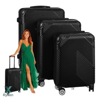 Zestaw walizek 3w1- czarne Trizand 26661 TRIZAND