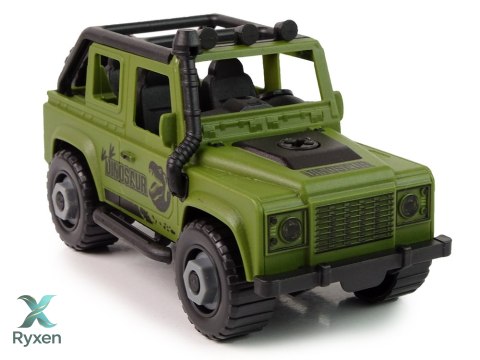 Auto Terenowe Transporter Do Rozkręcania DIY Zielony Dinozaur LEAN TOYS