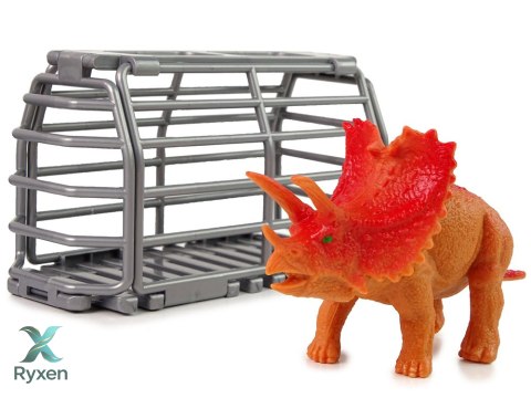 Auto Terenowe Transporter Do Rozkręcania DIY Zielony Dinozaur LEAN TOYS