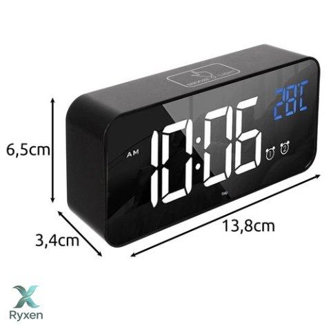 Budzik- zegar LED Izoxis 24736 IZOXIS