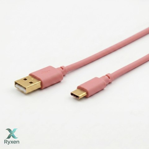 DA669 Mini wiatrak usb ręczny biurkowy różowy ATL