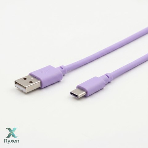 DA669A Mini wiatrak usb ręczny biurkowy fioletowy ATL