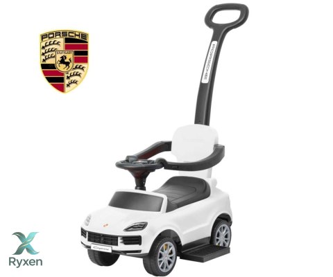Jeździk z rączka porsche cayenne white biały MILLY MALLY