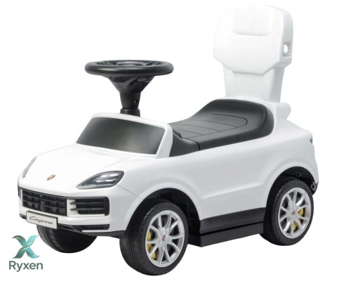 Jeździk z rączka porsche cayenne white biały MILLY MALLY