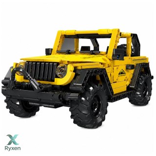 Klocki Konstrukcyjne Auto Samochód Terenowy Wrangler Żółty 746 el. LEAN TOYS