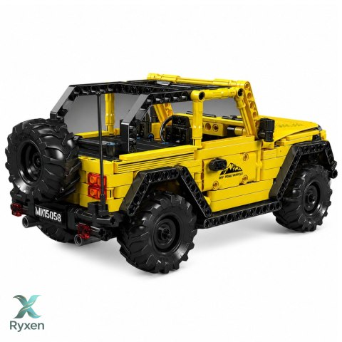 Klocki Konstrukcyjne Auto Samochód Terenowy Wrangler Żółty 746 el. LEAN TOYS