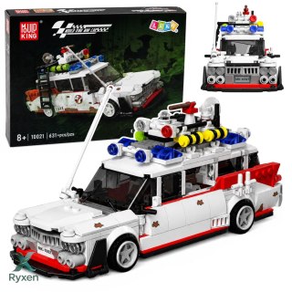 Klocki Konstrukcyjne Auto Samochód Widmo Ghost Bus Biały 631 el. LEAN TOYS