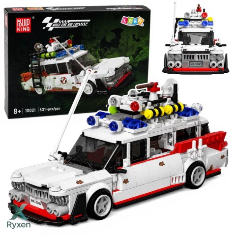 Klocki Konstrukcyjne Auto Samochód Widmo Ghost Bus Biały 631 el. LEAN TOYS