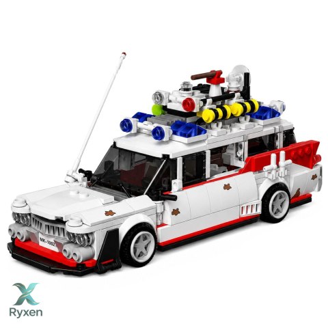 Klocki Konstrukcyjne Auto Samochód Widmo Ghost Bus Biały 631 el. LEAN TOYS