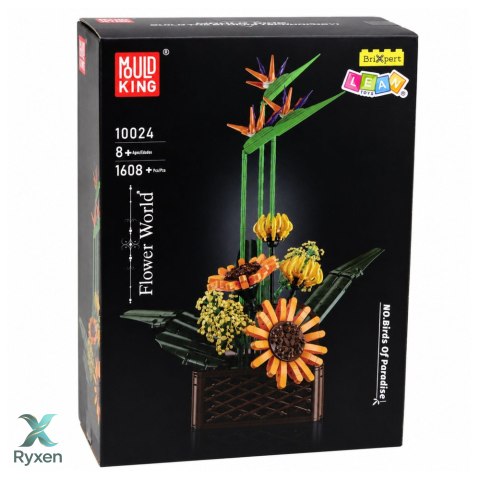 Klocki Konstrukcyjne Kompozycja Strelicja Słoneczniki w Doniczce 1608 el. LEAN TOYS