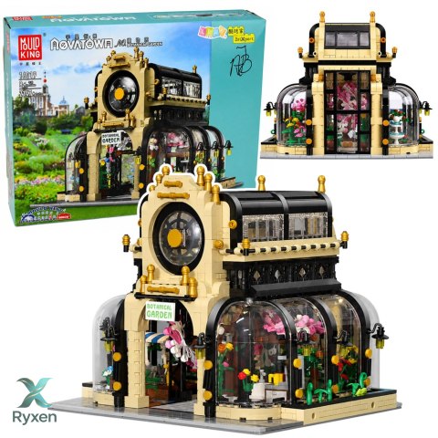 Klocki Konstrukcyjne Ogród Botaniczny Oranżeria Światło LED 2147 el. LEAN TOYS