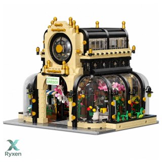 Klocki Konstrukcyjne Ogród Botaniczny Oranżeria Światło LED 2147 el. LEAN TOYS