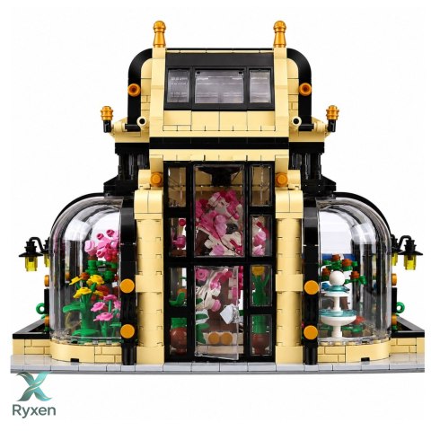 Klocki Konstrukcyjne Ogród Botaniczny Oranżeria Światło LED 2147 el. LEAN TOYS