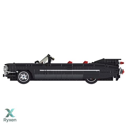 Klocki Konstrukcyjne Samochód Klasyczny Cabrio Cadi-Elrado Czarny 1324 el. LEAN TOYS