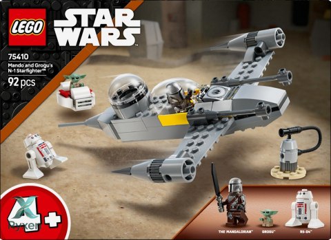 Klocki star wars 75410 myśliwiec n-1 mando i grogu LEGO