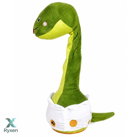 Pluszowy Tańczący Wąż Maskotka Interaktywna Muzyczna Dźwięki Zielony LEAN TOYS