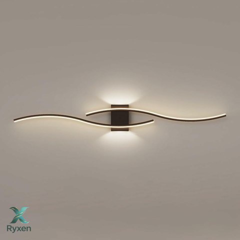 ZD196 Lampa ścienna 3 kolory światła 35w czarna ATL