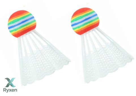 Zestaw 2 Rakietek Do Gry W Badmintona Paletki Lotki Badminton Niebieski LEAN TOYS
