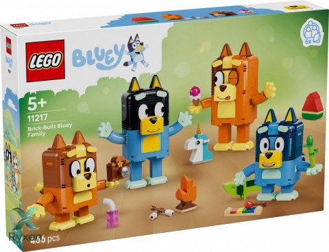 Klocki bluey 11217 rodzina blue z klocków LEGO