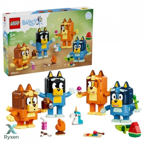 Klocki bluey 11217 rodzina blue z klocków LEGO