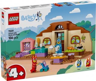 Klocki bluey 11221 szkoła z ryżykiem i blue LEGO