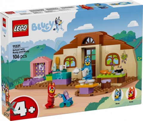 Klocki bluey 11221 szkoła z ryżykiem i blue LEGO