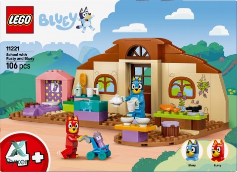 Klocki bluey 11221 szkoła z ryżykiem i blue LEGO