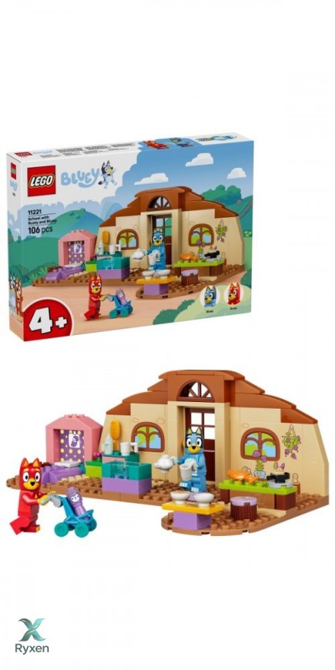 Klocki bluey 11221 szkoła z ryżykiem i blue LEGO
